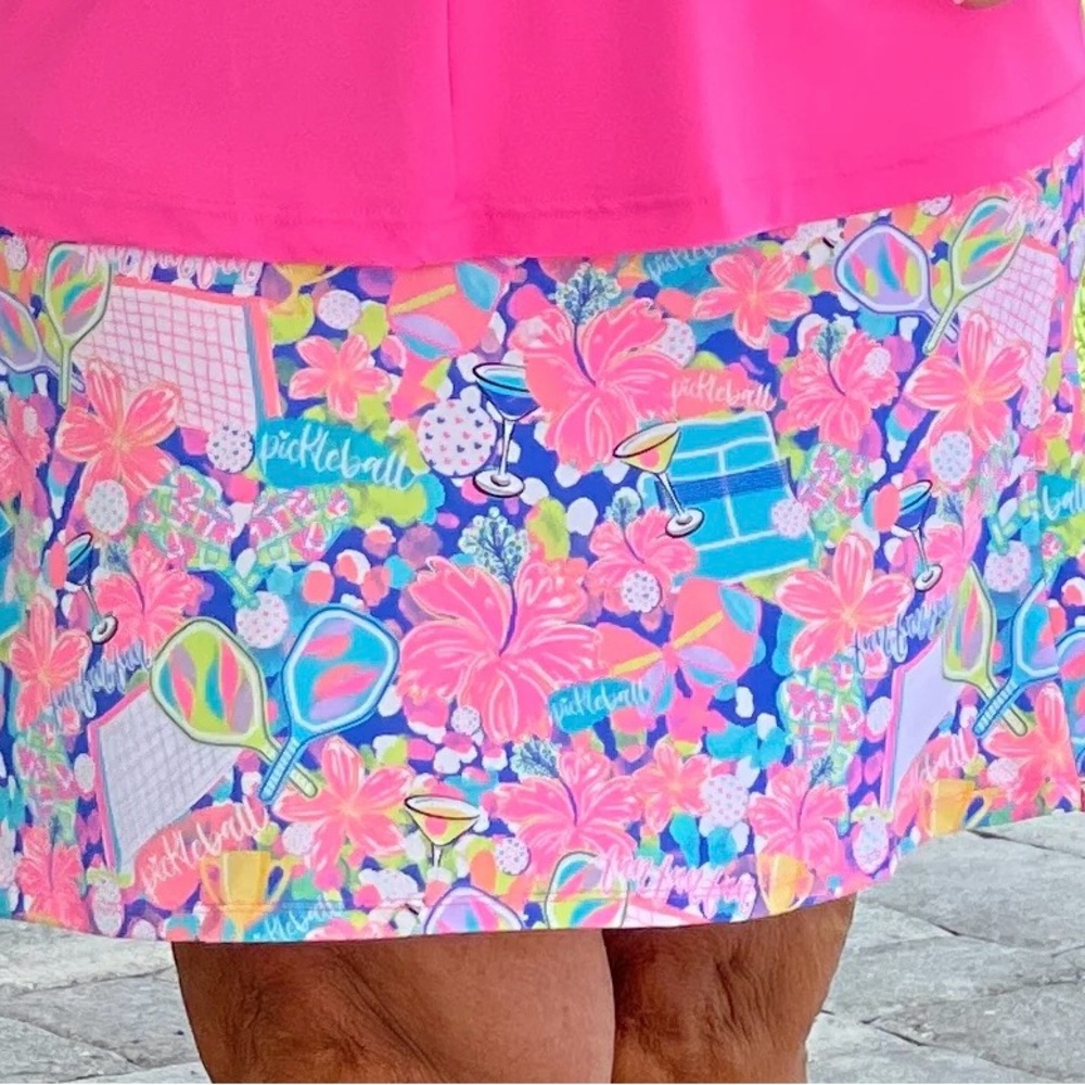 NEW! Lulu-B Women's Skort XL Pickleball Theme